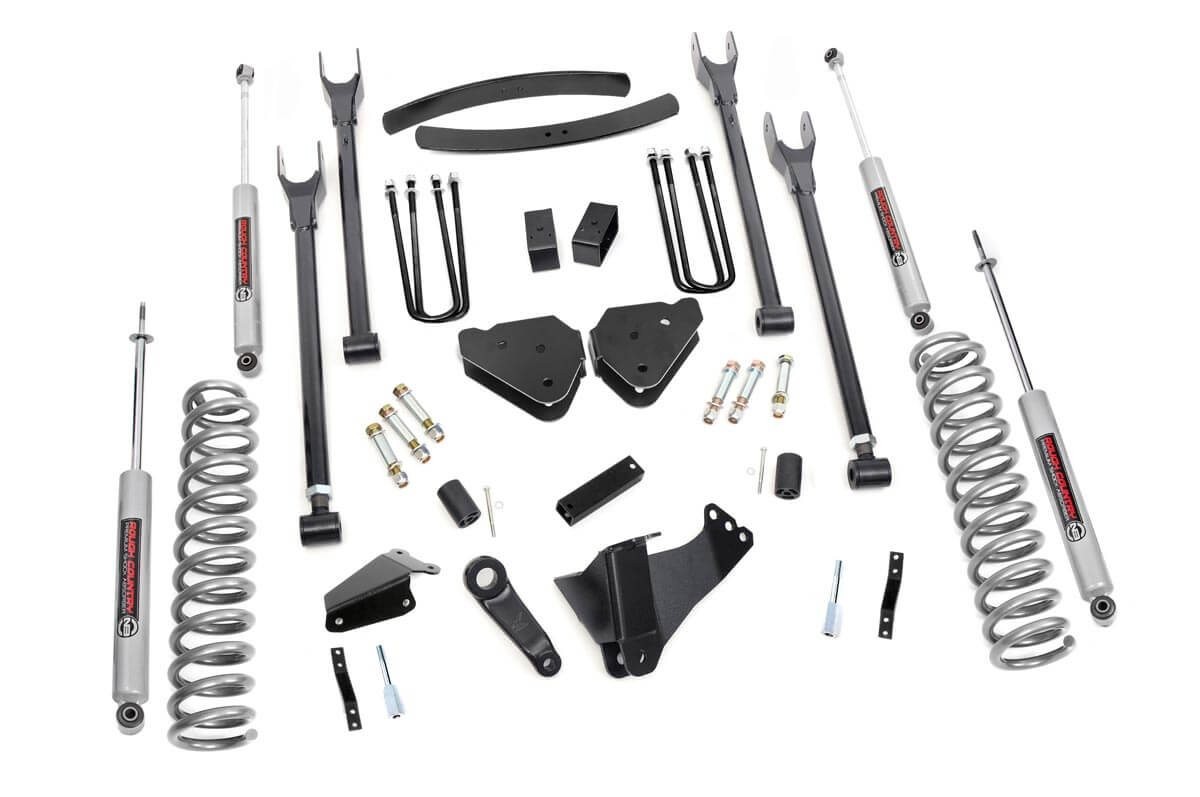 6in Ford 4-Link Suspension Lift Kit (05-07 F-250/350 | Diesel - w/o Overloads )