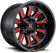 Fuel Off-Road Hardline 9x18 ET1 5x114.3 d78.1 Gloss Milled Candy Red